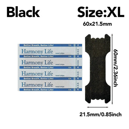 10-200PCS Black Nose Strips — Anti-Snoring Nose Patch for Better Sleep and Easier Breathing