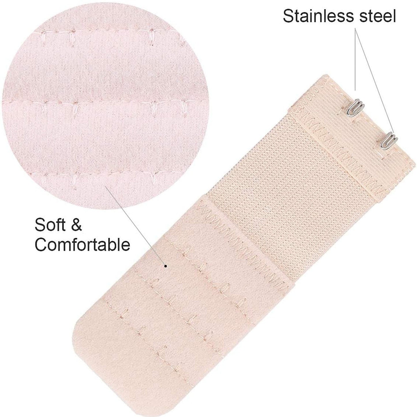 6PCS Women’s Bra Extender Strap Set – Adjustable Hook Extension for Bras, Underwear & Intimates Accessories