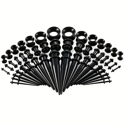 8PCS Acrylic Ear Piercing Kit — Spiral Tapers, Tunnels & Septum Horns for Men & Women Body Jewelry