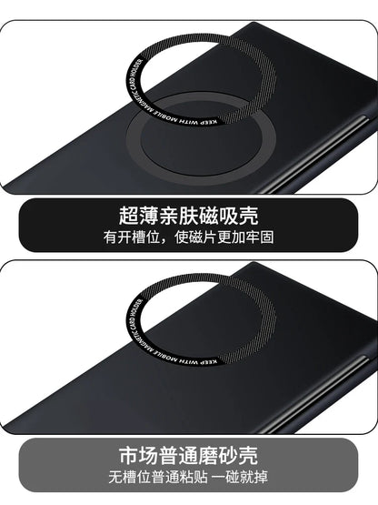 Ultra Thin Skin Feel Case for Samsung Galaxy Z Fold 3/4/5/6/7 – Magnetic Wireless Charging Compatible Fold Cover