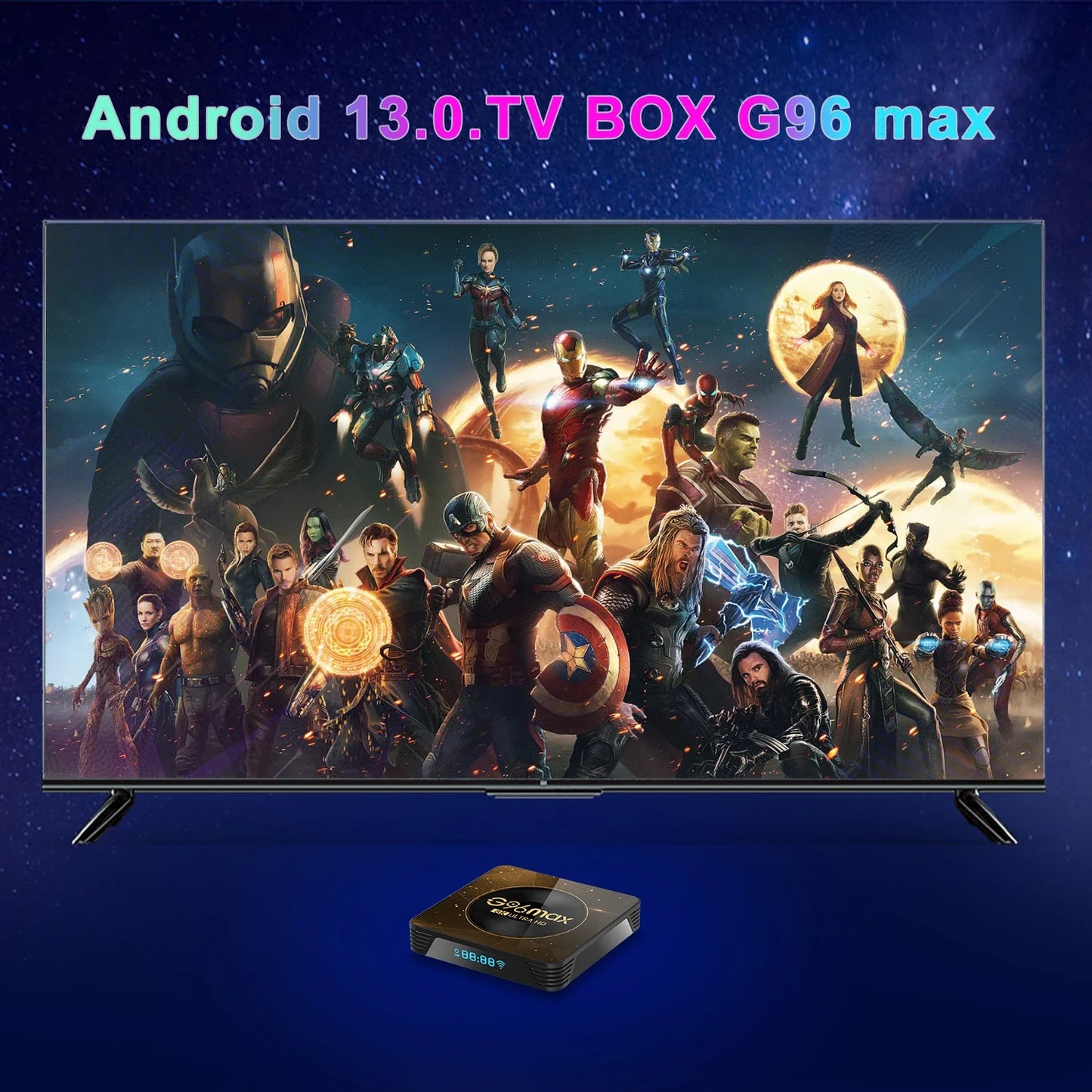 MAXA13 Android 13 8K Ultra HD Smart TV Box – 4GB+64GB WiFi6 Media Player for Netflix & YouTube