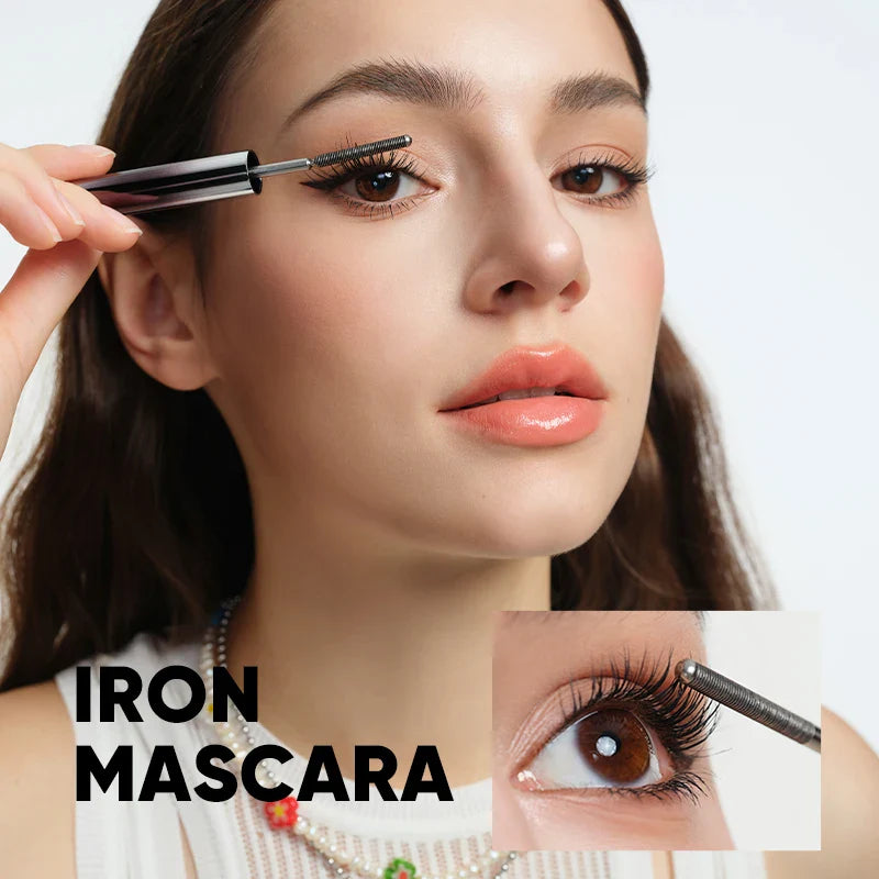 Judydoll Iron Mascara 2g – Waterproof, Slim, Long Curl & Thick Styling Mascara in Steel Tube