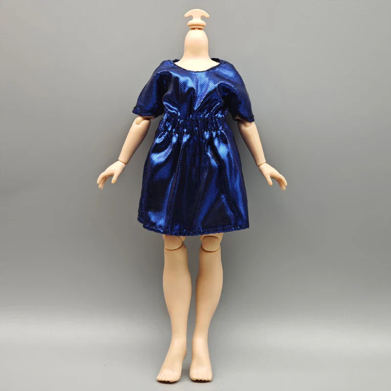 Handmade Doll Dresses & Shoes – Outfit for 28cm High School Dolls with Big Eyes & Long Eyelashes, Perfect Birthday Gift