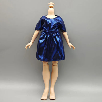 Handmade Doll Dresses & Shoes – Outfit for 28cm High School Dolls with Big Eyes & Long Eyelashes, Perfect Birthday Gift