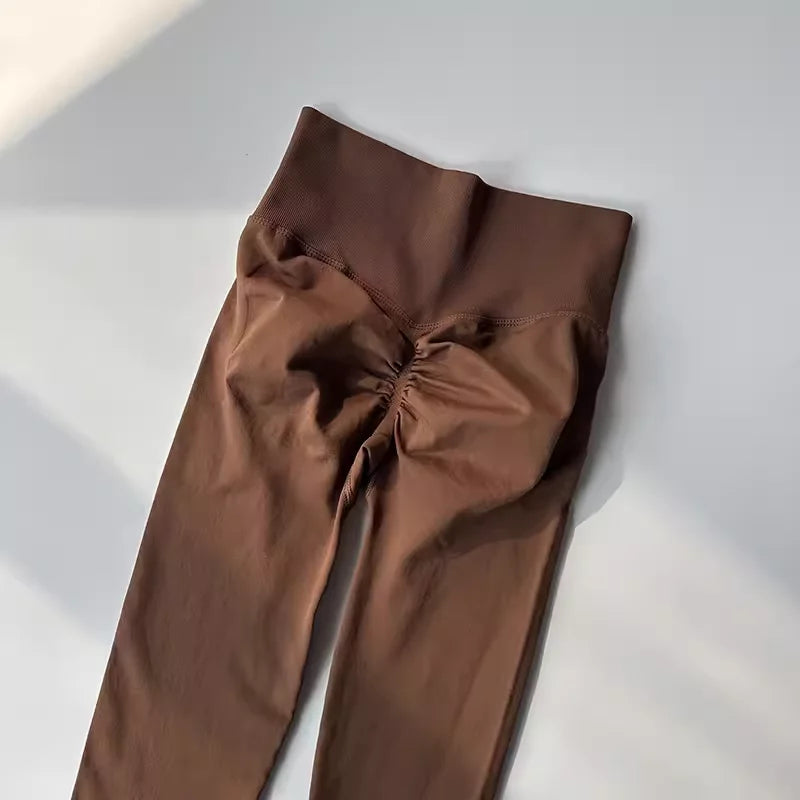 High Waist Women’s Yoga Leggings – Seamless Push-Up Fitness, Running & Gym Pants with Hip Lift and High Elasticity