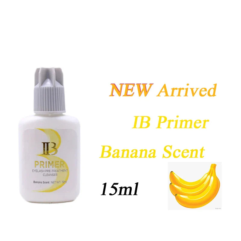 IB Glue Set for Eyelash Extensions — Lash Primer and Remover with Fast-Drying, Long-Lasting Adhesive for False Lashes