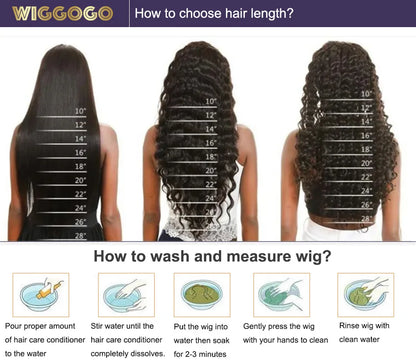 Wiggogo Orange Ginger Lace Front Wig – 30 Inch Curly Deep Wave Human Hair, 13x4/13x6 HD Lace Frontal Wig