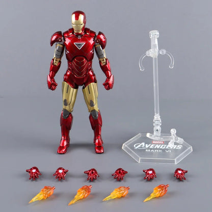 ZD Toys 7" Iron Man Action Figures – Joint Movable MK1 to MK50 Movie Collectible Dolls