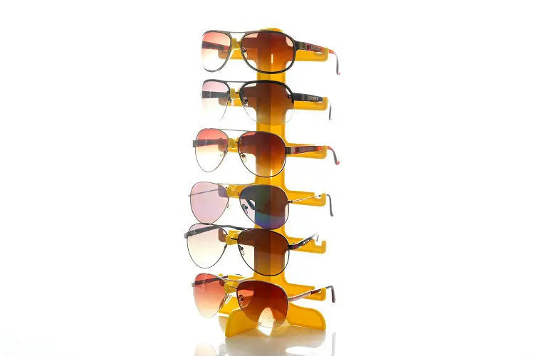 Plastic Sunglasses & Eyeglasses Display Stand — Space-Saving Home Organizer Shelf