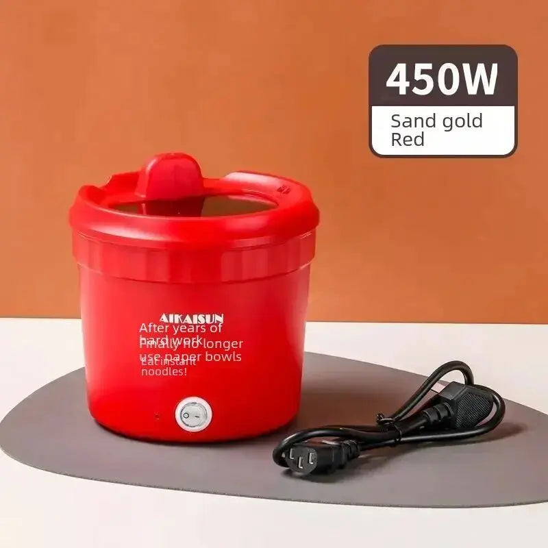 450W Mini Electric Cooking Pot – Multifunctional Rice Cooker, Hot Pot, Noodles, Porridge & Frying Pan