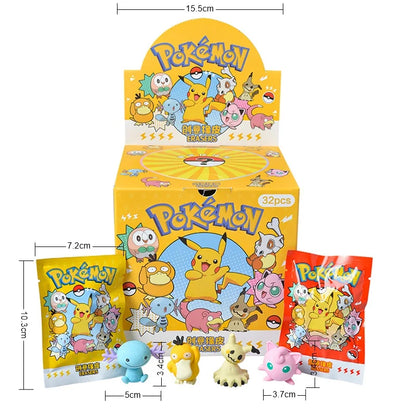 Kawaii Pikachu Blind Box Eraser – Anime Action Figure Stationery Toy