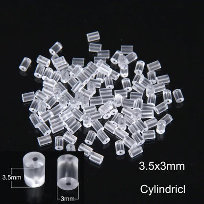 50–2000PCS Soft Silicone Earring Back Stoppers – Clear Rubber Stud Earring Safety Backs, DIY Jewelry Findings Accessories for Secure Fit
