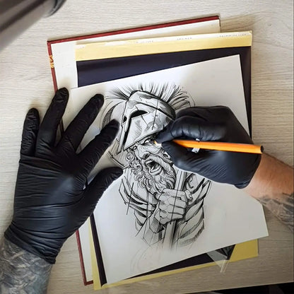 Tattoo Transfer Paper : A4 Size Stencil Copy Thermal Paper for Tattoo Machines