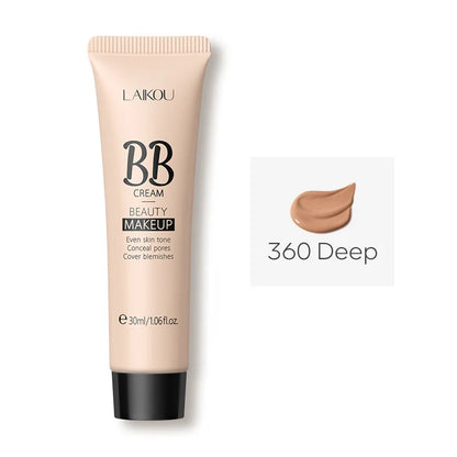6-Color BB Cream Concealer – 30ml Natural Face Primer & Coverage Foundation