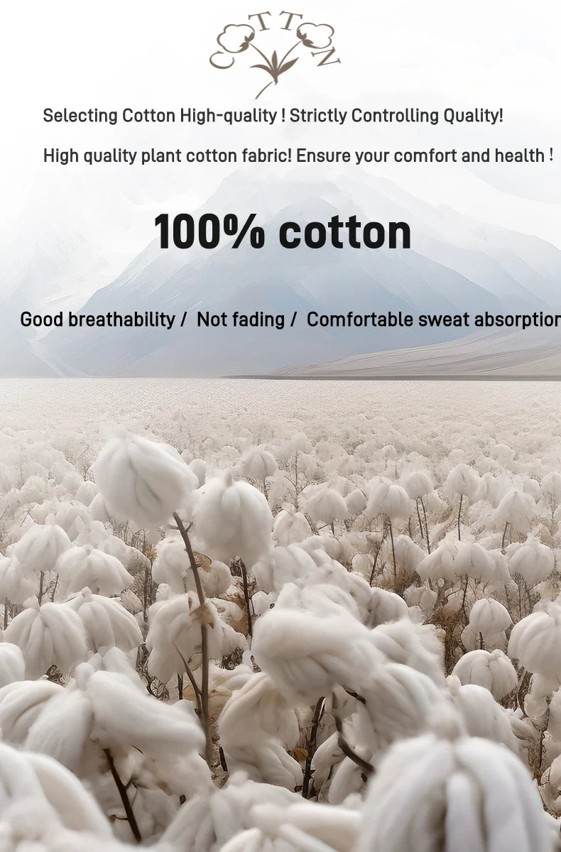 100% Pure Cotton Men’s Summer T-Shirt – High-End Short Sleeve Round Neck Breathable Fashion Top