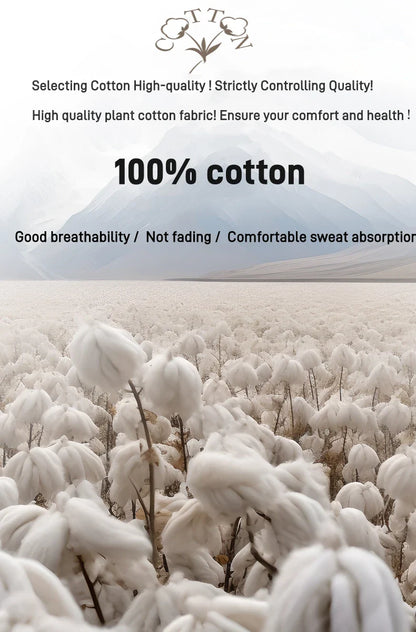100% Pure Cotton Men’s Summer T-Shirt – High-End Short Sleeve Round Neck Breathable Fashion Top
