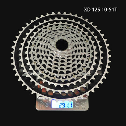 GOLDIX 12-Speed Ultralight MTB Cassette – CNC Sprocket 11-51T/11-46T HG & 10-46T/10-51T XD for Shimano SRAM