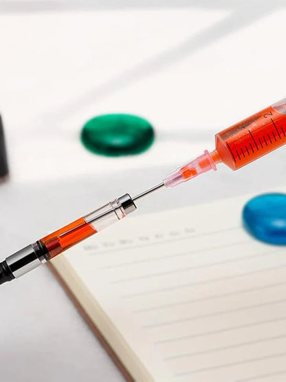 5 Pack 5ml Ink Filling Syringes with Blunt Needle Tips for Fountain Pens