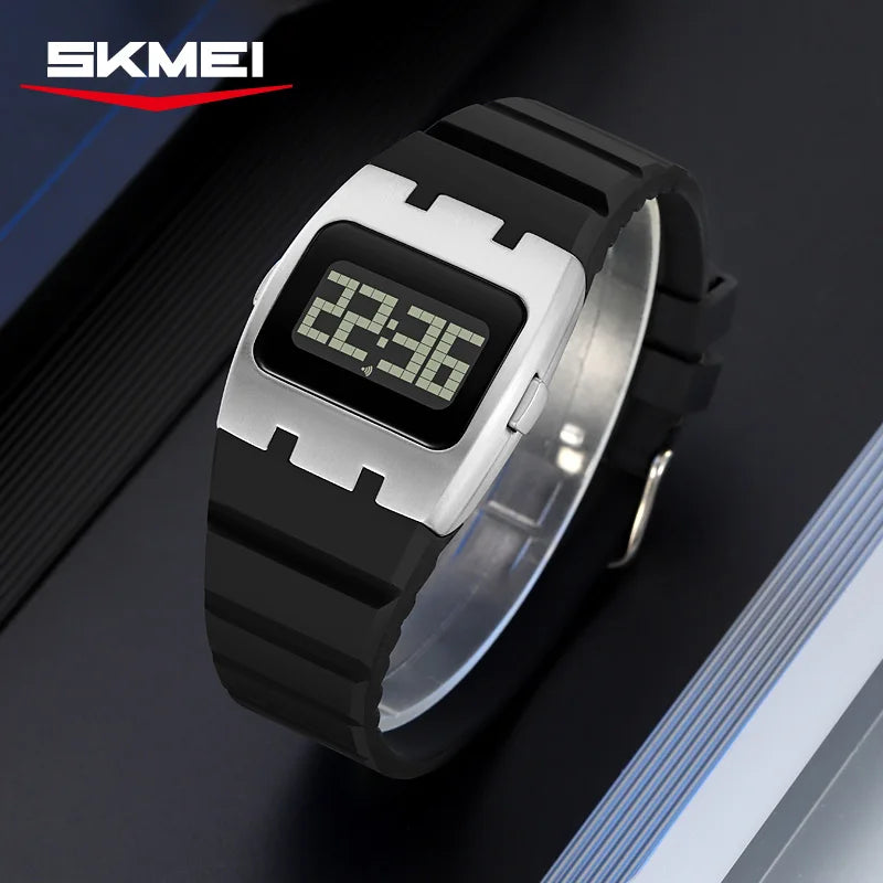 SKMEI 2415 Men’s Digital Watch — Waterproof Luminous Electronic Chronograph with Calendar & Alarm
