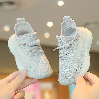 Children's Lightweight Coconut Woven Shoes - Non Slip Rubber Sole Outdoor Sports Mesh Sneakers for Baby Boys & Girls