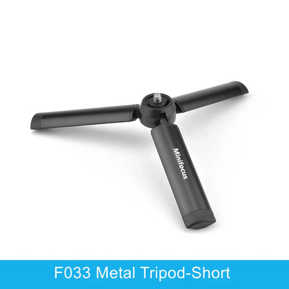 Metal Mini Tripod Stand for DJI, Zhiyun, Feiyu Gimbals & DSLR Cameras, Monopod with 1/4" Screw, Tabletop Handheld Stabilizer