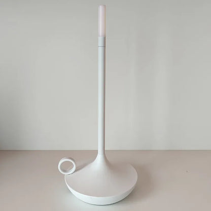Rechargeable LED Candlelight Table Lamp - Touch Control Night Light for Restaurant, Bar & Desktop Decor