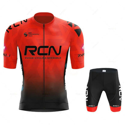 2025 RCN Team Cycling Jersey Set – Summer Breathable Road & MTB Bike Riding Uniform, Sports Cycling Kit