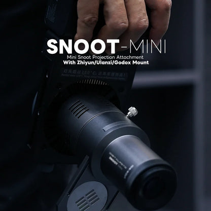 Mini Snoot Projection Attachment – Compatible with Zhiyun, Ulanzi, & Godox Mounts
