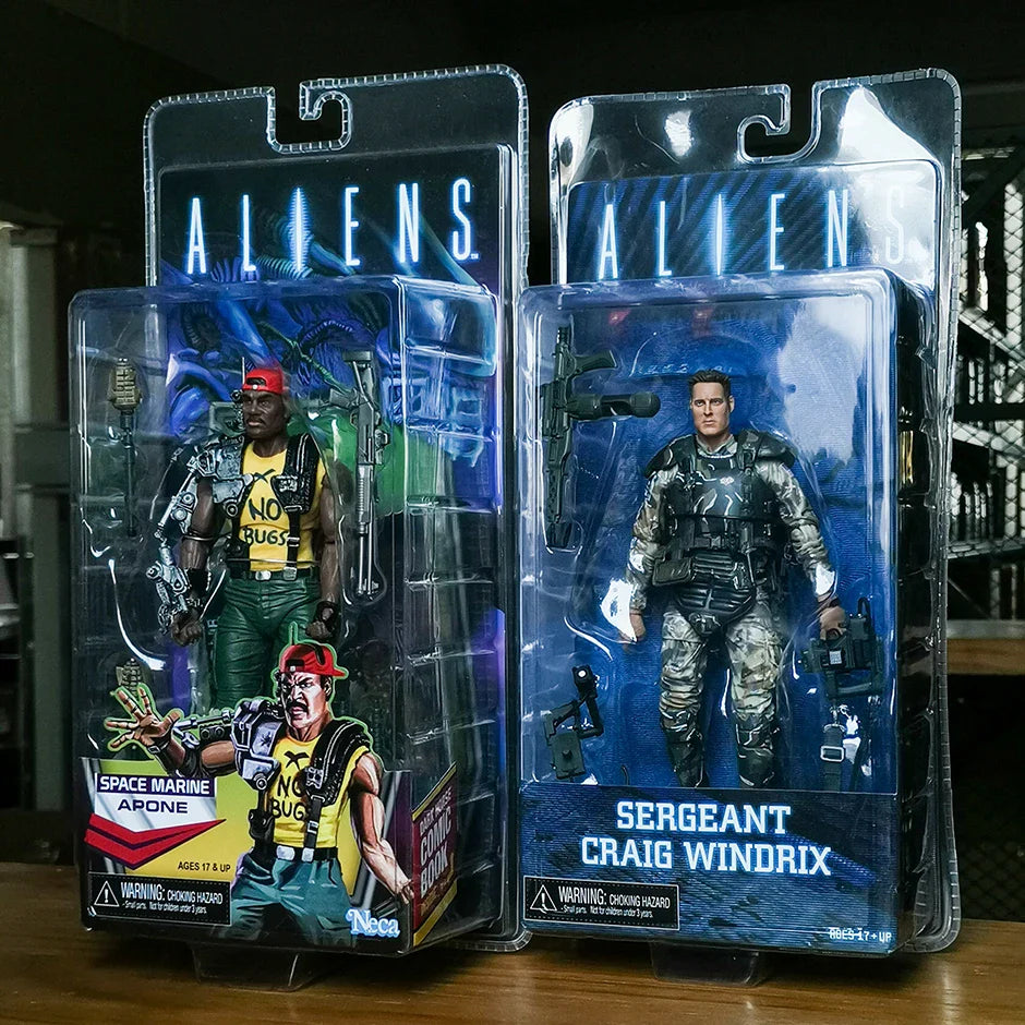 NECA Aliens Warrior Grid Xenomorph 7″ Action Figure — Ripley Cameron Bishop Collectible Toy