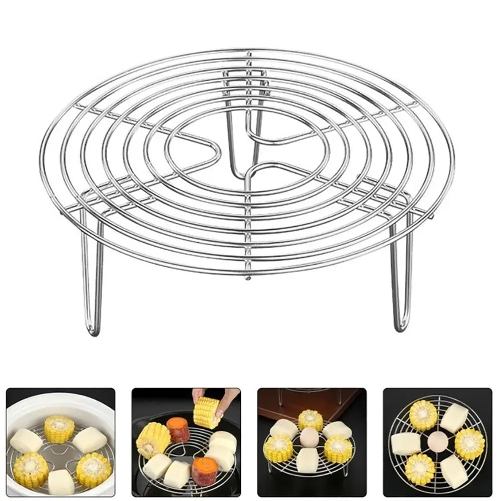 304 Stainless Steel Kitchen Steamer Rack - Durable Pot Steaming Shelf for Cooking Accessories