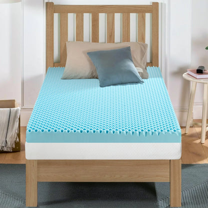 2", 3", 4" Full Memory Foam Mattress Topper - Gel-Infused Comfort Pad for Full/Double Bed, Soft Foam Mattress