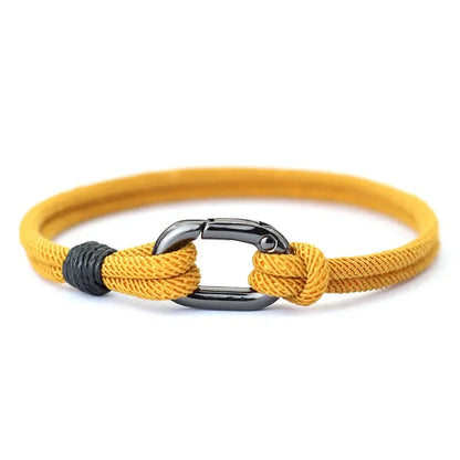 Noter Thin Thread Bracelet for Men – Handmade Braided String Charm, Outdoor Survival & Nautical Knot Pulsera