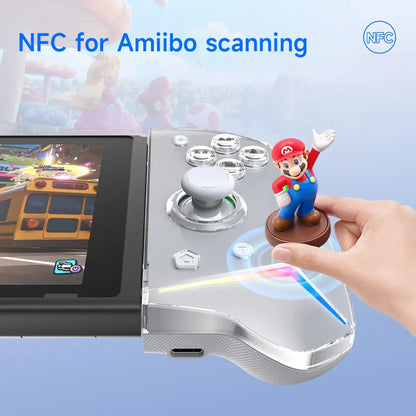 EasySMX S15 L/R Wireless RGB Controller — Compatible with Nintendo Switch/OLED, Gyroscope, Amiibo & Hall Effect, Perfect for Pokemon Games