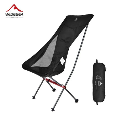 Widesea Folding Camping Fishing Chair – Portable Beach Lounge Chair for Relaxing, Travel, Picnic & Leisure Use