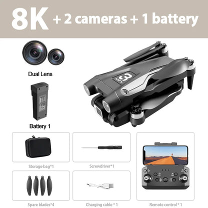 Xiaomi Z908 Pro MAX Drone — 8K Dual Camera GPS FPV Quadcopter with Brushless Motor, Optical Flow, Folding Design & 10000M Range