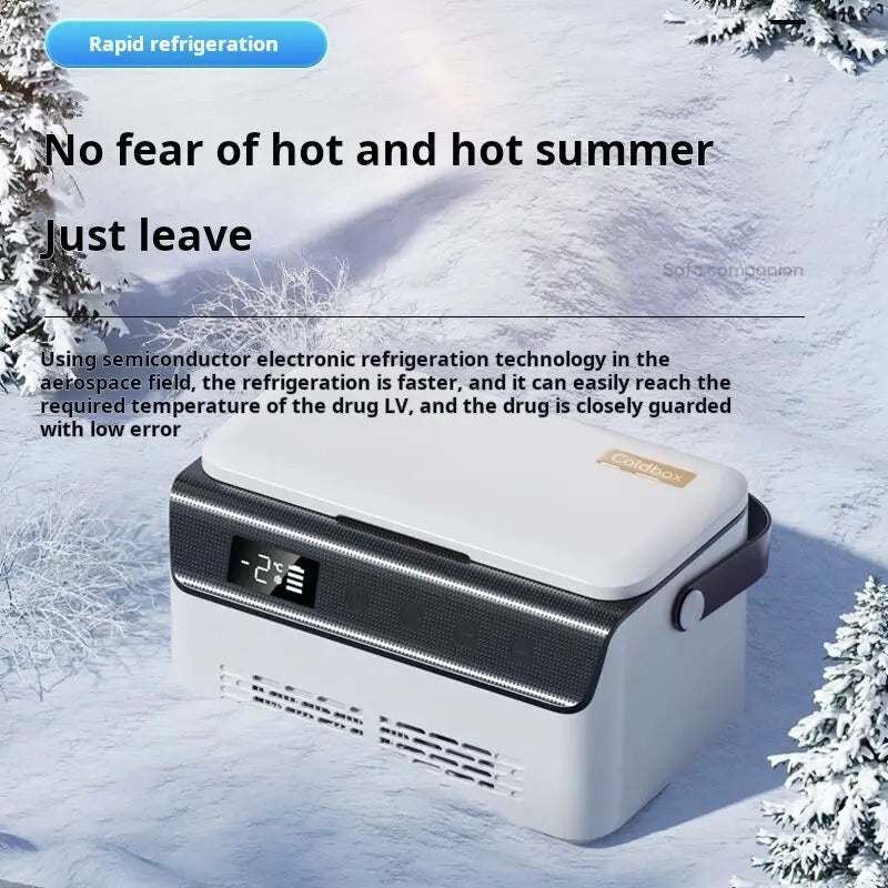 Insulin Refrigerated Box — Constant Temperature Medicine Cooler for Car Travel & Home Use
