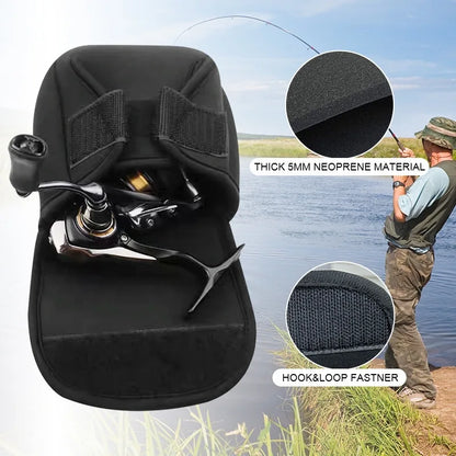 Waterproof Fishing Reel Storage Bag – Lightweight Protective Cover for Spinning & Drop Shot Reels (S/M/L Sizes)