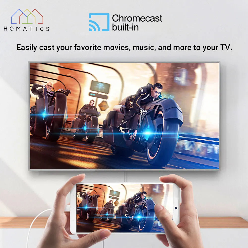 HOMATICS 4K TV Stick – Google Certified, Netflix, 2GB+32GB, Dolby Atmos, Amlogic S905Y4, WiFi Streaming Box