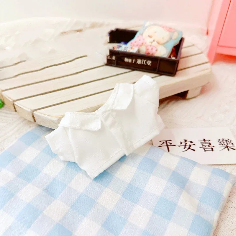 New Corduroy Doll Clothing Set for 17cm Labubu – Hat, Clothes & Shoes | DIY Accessories & Party Toy Gifts
