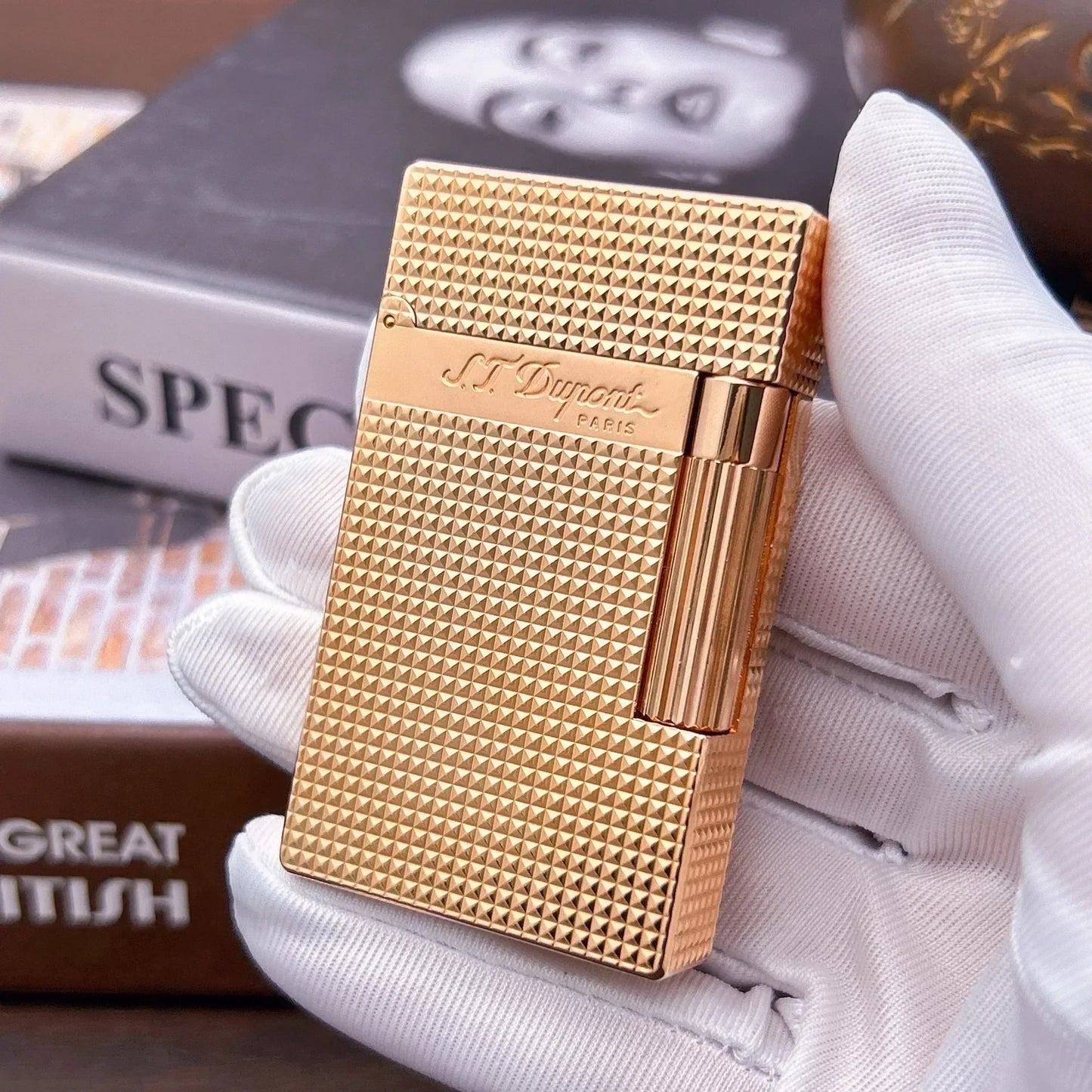 S.T. Dupont Classic Paris Nail Style Lighter – Premium Quality with Crisp Sound, Perfect Gift for Men