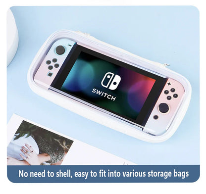 Protective Case & Film for Nintendo Switch – Rocker Cap Handle, Hard Base Cover with Skin-Friendly Gradient Design