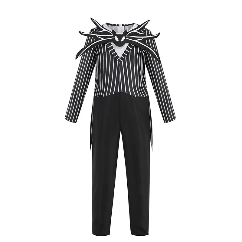 Jack Skellington & Sally Kids Costume - Halloween Cosplay Dress-Up Outfit for Girls & Boys