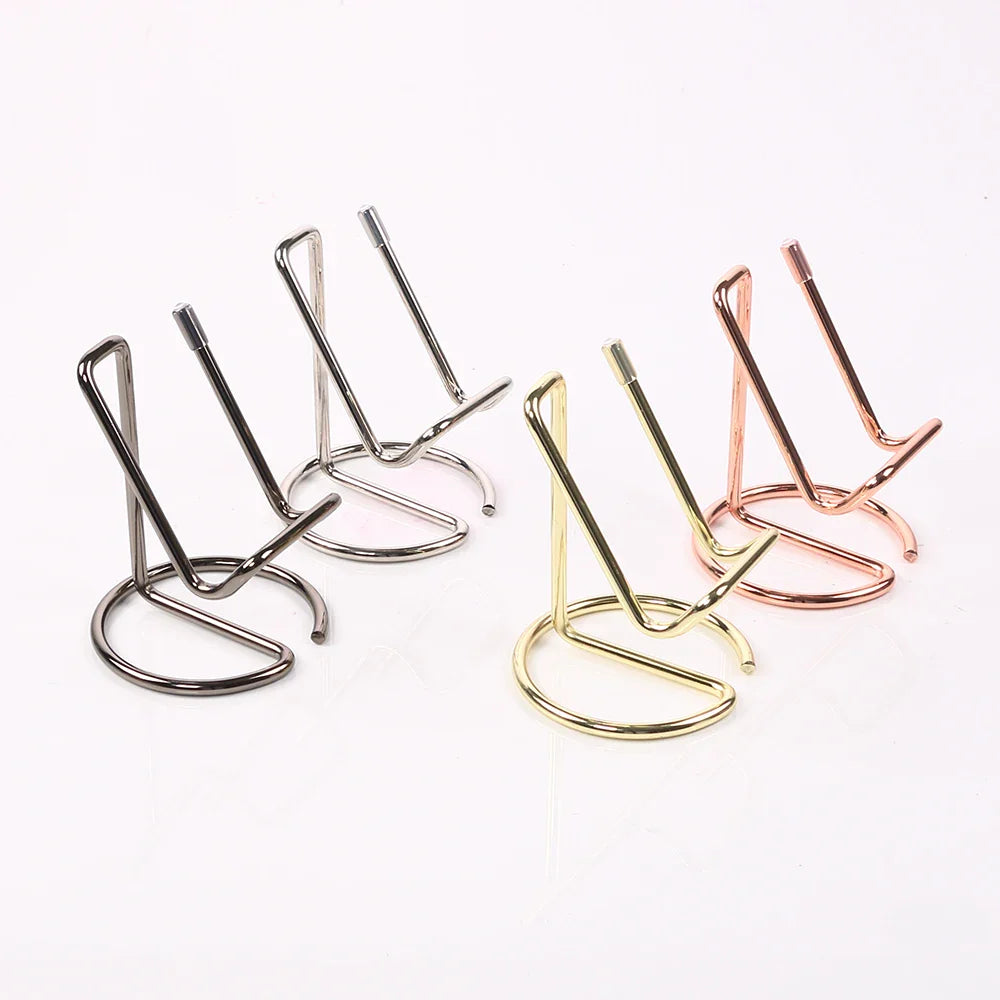 Desktop Metal Phone & Business Card Holder – Office Stand Organizer for Name Cards
