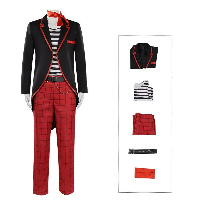 Fulujiacos Jim Carrey Cosplay Costume — Yellow Stanley Ipkiss Suit from The Mask