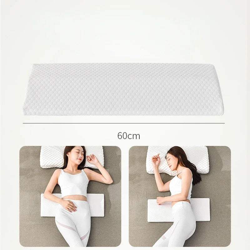 Memory Foam Lumbar Pillow for Pregnant Women — Orthopedic Triangle Waist & Back Support Cushion with Slow-Rebound Comfort and Pain Relief
