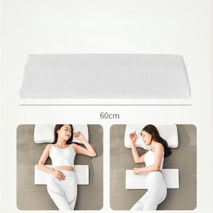Memory Foam Lumbar Pillow for Pregnant Women — Orthopedic Triangle Waist & Back Support Cushion with Slow-Rebound Comfort and Pain Relief