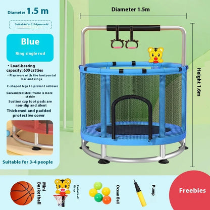 Indoor Trampoline for Kids – Home Use Jumping Bed for Children Aged 3-10