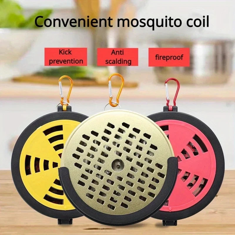 Portable Mosquito Incense Holder - Hangable Outdoor & Indoor Repellent Box for Camping and Fishing