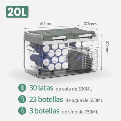 Alpicool NLS 20L/30L/40L Portable Car Refrigerator – 12V Mini Fridge Freezer with Compressor for Camping, Travel & Outdoor Use
