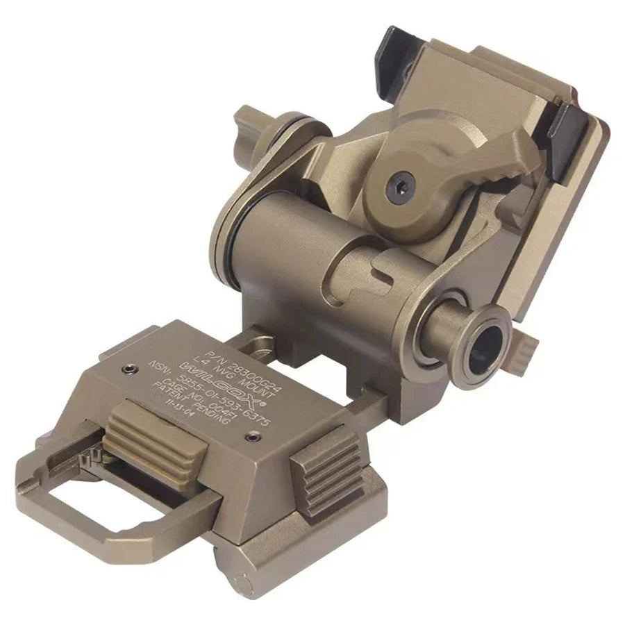 BOOIU Tactical Helmet Night Vision Mount – Metal NVG Mount for L4G24 PVS15/18 Goggles, Combat Helmet Accessories